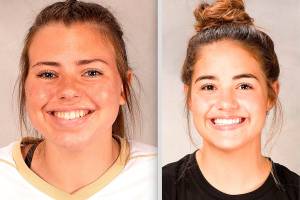 Grace Johnson, left, and Hope Glasser.