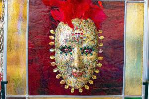 Nancy Rody's art glass is featured at Gallery 9 this month.