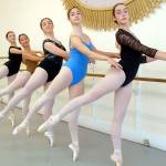 Five teenage students at the Ballet Workshop in Port Angeles are headed for summer training programs, reported Kate Robbins, BWs artistic director. From left are Amelia Brown, 13, Isabella Knott, 17, Caitlynn Donaldson, 17, Ava Johnson, 15, and Daphne Oakes, 13. (Keith Thorpe/Peninsula Daily News)