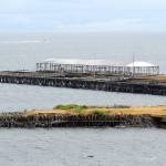 Keith Thorpe/Peninsula Daily News
The dock at the former Rayonier Mill east of downtown Port Angeles, shown on Saturday, is scheduled to be dismantled beginning in mid-June.