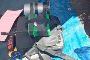 A suspicious package found Monday was determined not to be a bomb. (Port Angeles Police Department)