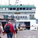 The Kennewick pulls into the Port Townsend dock Wednesday afternoon to wait for cars and walk-on passengers. The Port Townsend/Coupeville ferry route will continue to have one-boat service for the foreseeable future. (Zach Jablonski/Peninsula Daily News)