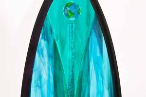 Gothic Earth 1 is by Deborah Harrison, a featured artist this July at the Blue Whole Gallery.