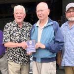 Tom Deeney is the recipient of the 2021 Lion of the Year award from the Port Angeles Lions Club. 

He was selected for his 34-year commitment to building ramps for the homes of handicapped members of the local community. 

Pictured, from left to right, are Scooter Chapman, Gary Reidel, Tom Deeney and Dave Wagoner.