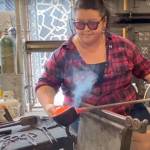 Bao Thao will demonstrate glass-blowing on Tuesday morning.