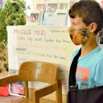 Henry Norris just finished up first grade at Swan School in Port Townsend, which held classes outdoors all year. (Diane Urbani de la Paz/Peninsula Daily News)