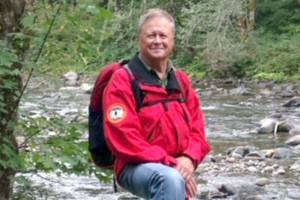 The late Stanley Cummings is pictured hiking in a photograph provided by his widow, Sigrid Cummings.