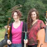 On a farm in Quilcene, the free Concerts in the Barn series will present classical music performances this summer, including Seattle Symphony violinist Elisa Barston, left, and her sister Amy Sue Barston, a cellist, on July 31 and Aug. 1. With pianist Jessica Choe joining them, the Barstons will become Trio Hava, performing music of Lily Boulanger, Ludvig van Beethoven and Johannes Brahms. (photo courtesy Concerts in the Barn)