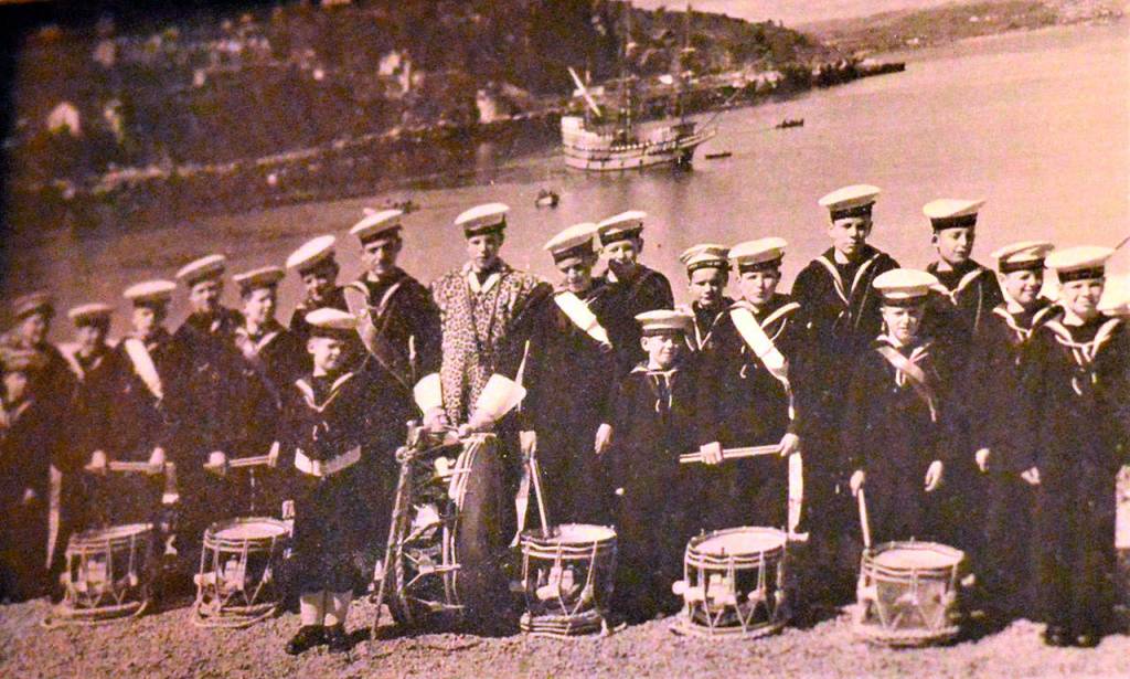 At left, Peter Harrison was among the children who grew up during the 1950s at the British Seamans Orphan Boys Home in Brixham, England.