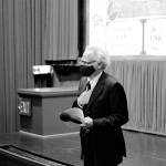 Receiving a standing ovation from the audience at the Rose Theatre on Wednesday night, owner Rocky Friedman expressed his gratitude to supporters who waited 499 days for the downtown Port Townsend cinema to reopen. Friedman also introduced his mother Miriam, 101, during his speech before the showing of the film “The Truffle Hunters,” from Italy. The two-screen movie house is using a MERV-13 air filtration system and selling two-thirds of the seats for each screening. Diane Urbani de la Paz/Peninsula Daily News