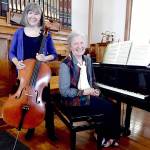 Pamela Roberts, left, and Sheila Harwood will give a live-streamed Candlelight Concert of summery classical music Thursday evening. (Photo by Howard Gilbert)