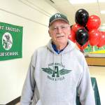Longtime Port Angeles track and field and cross country coach Bob Sheedy will be inducted into the Port Angeles High School Athletic Hall of Fame during a dinner and ceremony at Civic Field on Aug. 21. (Pierre LaBossiere/Peninsula Daily News)