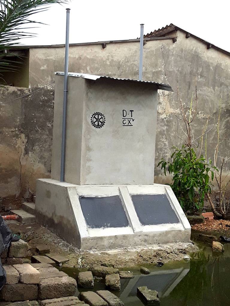 The pictures were taken by Taouvik Boukari, the Dignity Toilet foreman in Togo.
