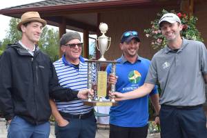 Winners, left to right: Adam Shantz, Dean Owen, Derek Moore, Brandon Lancelle