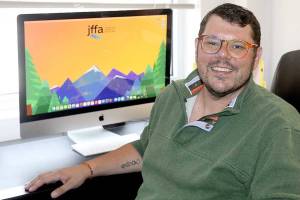 Kyle LeMaire is the new executive director of the Juan de Fuca Foundation for the Arts, which will present this summers Concerts on the Pier plus two live performances in Port Angeles in September and October. (Dave Logan/For Peninsula Daily News)