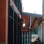 The front of the Jamestown SKlallam Tribes medication-assisted treatment (MAT) clinic, aka Jamestown Healing Clinic, will feature carved wood art, a retention pond, and plentiful landscape, says tribal leadership. (Matthew Nash/Olympic Peninsula News Group)