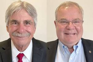 Tom Oblak, left, and Jim McIntyre.