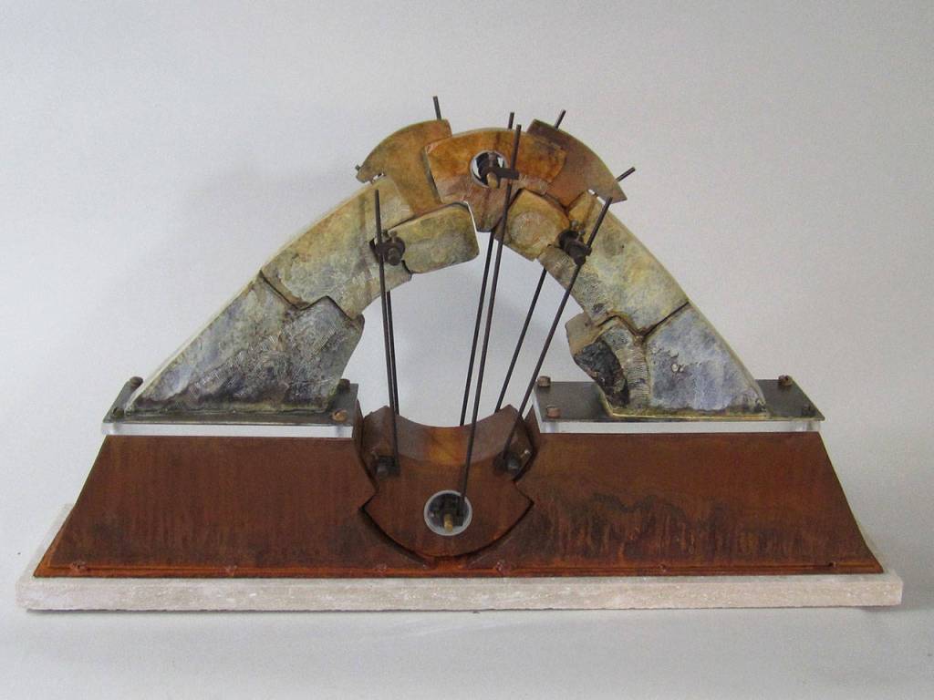 Key Stone Experiment #1 by Ross Brown, a Sequim sculptor whose work will be on display at the 2021 ARTjam event set for Sept. 4-5 in Sequim.