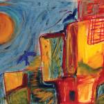 Mirth City by Mary Franchini, a Sequim painter whose work will be on display at the 2021 ARTjam event Sept. 4-5 in Sequim. Submitted art