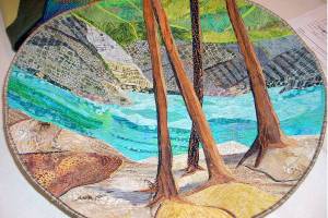 Fiber arts will be exhibited at Studio Bob.