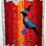 The Covid Corvid by Peggy St. George will be displayed in the Bumblebunching – Warped, Twisted, & Imperfect exhibit that is part of the North Olympic Fiber Arts Festival.