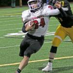 Courtesy Lisa Jensen
East Jefferson senior Logan Massie ran for two scores in the Rivals' 19-0 win over Vashon on Friday.