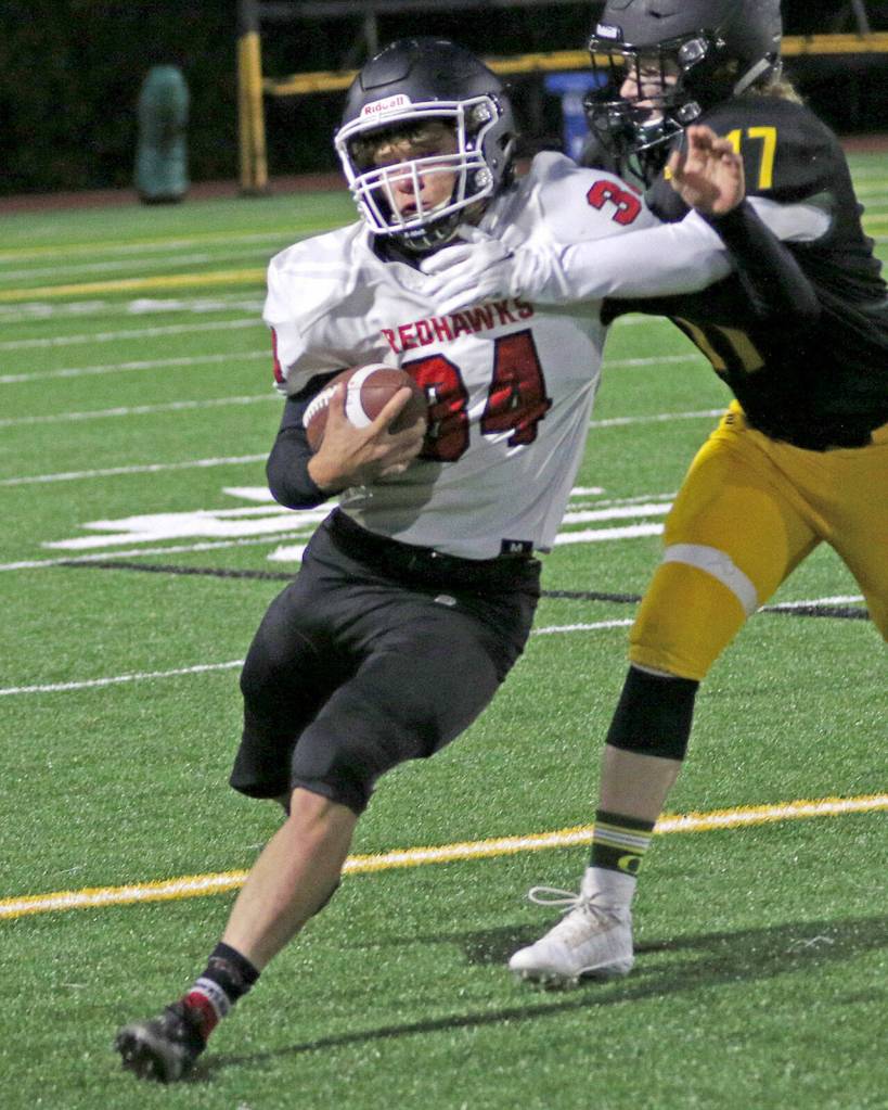 Courtesy Lisa Jensen
East Jefferson senior Logan Massie ran for two scores in the Rivals' 19-0 win over Vashon on Friday.