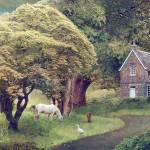 The Grazer, Gazer and Goose by Larry Davidson is part of the Port Ludlow Art League's group show.