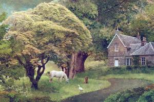 The Grazer, Gazer and Goose by Larry Davidson is part of the Port Ludlow Art League's group show.