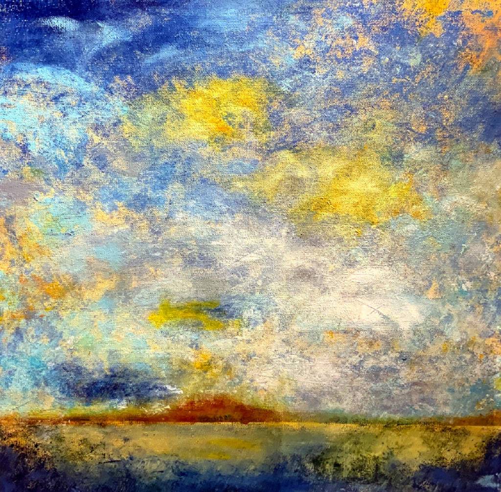 Ann Barnards High Desert Day is among her works featured this month by the Port Ludlow Art League