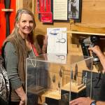 Sequim Museum Director Judy Stipe, left, and volunteers Bob Stipe, exhibit woodworker, and Katherine Vollenweider, volunteer designer and curator, put the finishing touches on the new exhibit, “Journey Through Time," which opened last week at the Sequim Museum & Arts, 544 N. Sequim Ave. Visitors can see how this area has changed from the Pleistocene Era to the present. A year in the making, this exhibit displays artifacts, ship models, historical photographs, charts and more from the museum’s collection. Admission at Sequim Museum & Arts is always free (donations are accepted), and is open 11 a.m.-4 p.m., Wednesdays-Saturdays. Submitted photo