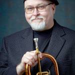 Flugelhornist Dmitri Matheny will join the David P. Jones Trio for a jazz concert at Peninsula College this Saturday evening. (Photo by Steve Korn)