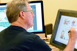 Local artist and author Dana Sullivan will teach classes for adults and youngsters in early 2022. His courses are among 52 offerings from the nonprofit Northwind Art School. Diane Urbani de la Paz/Peninsula Daily News