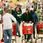 Dave Logan/for Peninsula Daily news 

About 50 early and eager shoppers were at the Port Angeles Swain’s General Store’s door at 8 a.m. sharp Friday morning to get Black Friday holiday deals. Retailers throughout the North Olympic Peninsula offered special sales on Friday and Saturday during the long Thanksgiving weekend.