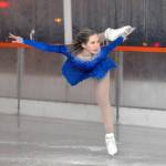 Savannah Morrey of Bremerton gives a figure skating demonstration in 2018 at the Port Angeles Winter Ice Village.