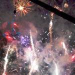 Fireworks detonate as the anchor is raised during one of Port Townsends First Night celebrations in this file photo.(Peninsula Daily News)