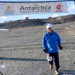 Olympic Medical Foundation Executive Director Bruce Skinner runs in a marathon in Antarctica in 2019. Skinner, who ran the Fiesta Bowl from 1980 to 1990, is being inducted into the Bowl Season Leadership Hall of Fame on Jan. 1. (Courtesy photo)