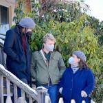 Finn O'Donnell, center, has finished his quarantine period after testing positive for COVID-19 on Christmas Eve. His stepfather Rico Quirindongo, left, and his mother Kate Dean, both of whom have received vaccines and booster shots, have tested negative numerous times since exposure. Diane Urbani de la Paz/Peninsula Daily News
