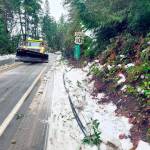 Here are some new photos of crews final clearing efforts to reopen US 101 to all traffic today.