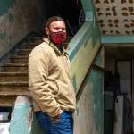 David Brownell, executive director of the North Olympic History Center in Port Angeles, pauses near the back entrance to the old Lincoln School. (Emily Matthiessen/Olympic Peninsula News Group)