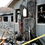 Castaways Restaurant Lounge on Marine Drive was gutted by an early Monday morning fire. (Paul Gottlieb/Peninsula Daily News)