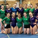 Courtesy photo
The Port Angeles/Sequim/Crescent gymnastics team. From left, back row are Jessamyn Schindler, Danica Pierson, Aubrie scott, Ellie Turner, Kathryn Jones, Maddie Adams and Amara Brown. From left, front row are 
Mei-Ying Harper-Smith, Susannah Sharp, Yau Fu, Faith Caar and Alex Schmadeke.