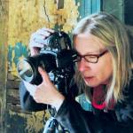 The late Karen Rozbicki Stringer, a fine art photographer is shown at work. Her photographs will be displayed In Memoriam at the Blue Whole Gallery in March.