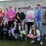 Matthew Nash/Olympic Peninsula News Group

The fundraiser for Sequim High’s Class of 2022 graduation party placing flamingos on lawns started last Sunday. Pictured on the first night, are from top left, Tyler Lawson, Harrison Bell, Kristian Mingoy, Kaden Sleeper, Duke Anderson, Adrian Brown; bottom left, Alisa Bibaj, Desara Bibaj (sophomore), Madison McKeown, Jordan Hegtvedt, and Abigail Carlson.