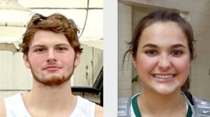 Wyatt Dunning, left, and Eve Burke