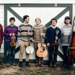 The Sweater Weather Stringband  from left, Adam Amr, Joey Gish, Richard Vinh, Will Jevne, Collin Macivinchey and Colin Schmidt  will step up to play at Port Angeles New Moon Craft Tavern tonight. (Courtesy Sweater Weather Stringband)