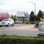 Construction crews will place a new overlay on West Washington Street in Sequim starting in late April from the River Road roundabout to the Ninth Avenue roundabout over about four weeks. (Matthew Nash/Olympic Peninsula News Group)