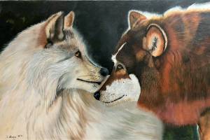 I like you by Susan Trisko can be seen at Blue Whole Gallery in Sequim.