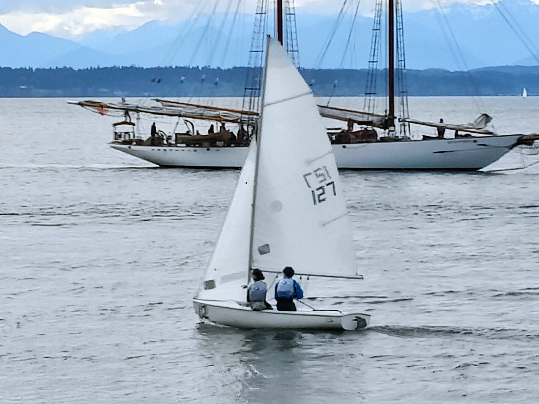The Community Boating Programs High School Sailing Team, representing high schoolers from all over Clallam County, competed at Shilshole Marina at an event hosted by the Corinthian Yacht Club of Seattle.