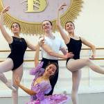 The Ballet Workshops senior dancers  from left, Caitlynn Donaldson, Isabella Knott, Ryan Andrews and Amelia Brown  will join performers from Oregon and New York City in this weekends production of The Sleeping Beauty. (Bob Spink)